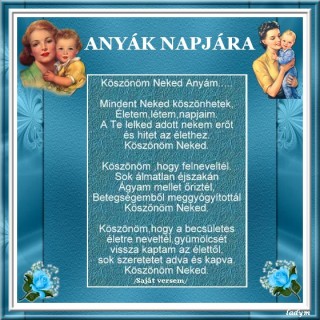 ANYÁK NAPJÁRA